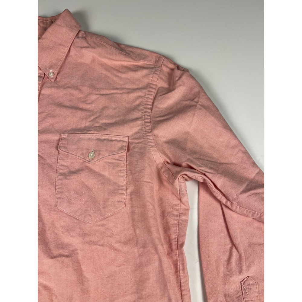 Wrangler Gold Mens 16 1/2x34 Pink Button Down Long Sleeve Shirt USA Made - Picture 8 of 16
